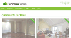 Desktop Screenshot of peninsularentals.com